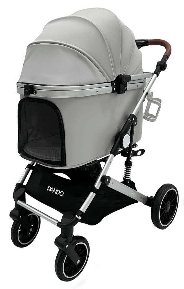 รถเข็นสำหรับสัตว์เลี้ยง PANDO รุ่น PLUS25 - เทา